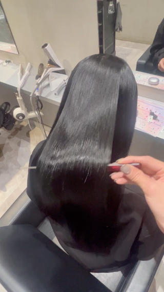 ロング カラー 髪質改善カラー✖︎ 縮毛矯正✨️店長純大のヘアスタイル