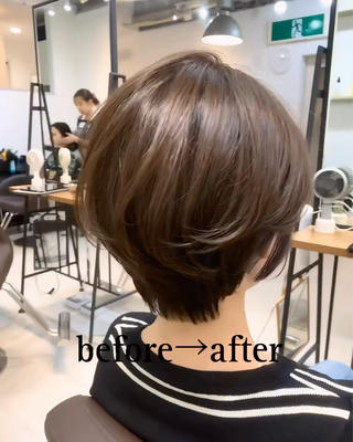 ショート カラー 前田 健太のヘアスタイル