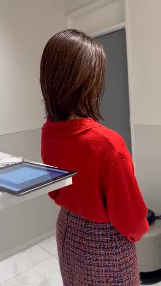 ミディアム SALOWIN大宮東口店所属・骨格補正カット✂︎ 🌟菅野陽介🌟のヘアスタイル