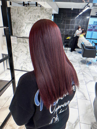 ロング カラー むっち〜/ケアカラー /似合わせcutのヘアスタイル