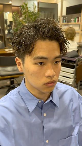 パーマ メンズ 年間2000名担当◎ パーマ職人/仲原佑樹のヘアスタイル