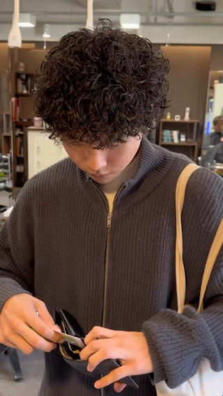 パーマ メンズ 年間2000名担当◎ パーマ職人/仲原佑樹のヘアスタイル