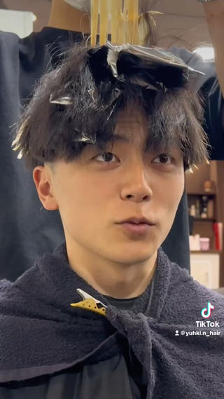 カラー パーマ メンズ 年間2000名担当◎ パーマ職人/仲原佑樹のヘアスタイル