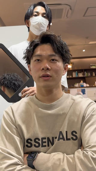 パーマ メンズ 年間2000名担当◎ パーマ職人/仲原佑樹のヘアスタイル