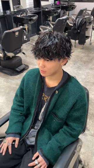 パーマ メンズ メンズ専門店 BORDOのヘアスタイル