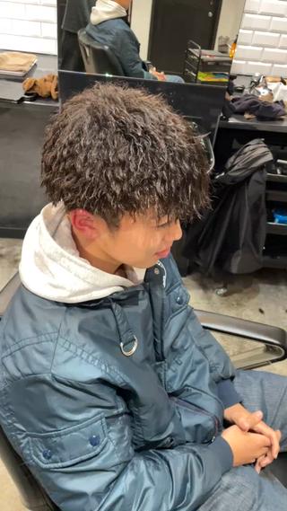 パーマ メンズ メンズ専門店 BORDOのヘアスタイル