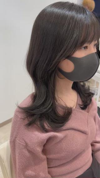 ミディアム カラー ミタニ/髪質改善 /レイヤーカットのヘアスタイル