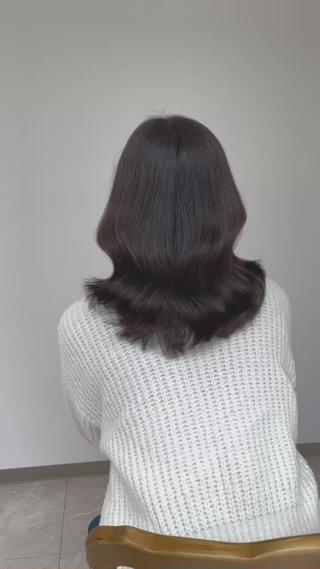 ミディアム カラー ミタニ/髪質改善 /レイヤーカットのヘアスタイル