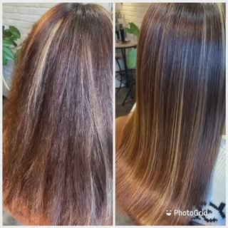 高難易度縮毛矯正のお客様です。

1ヶ月前にハイブリーチのハイライト。
1ヶ月半前に他店の縮毛矯正で、全く伸びず。ダメージ増大。

その他2年前の酸熱トリートメントと日々のアイロンストレートで、髪の毛がゴワゴワのガチガチ。

間違いなく他店では断られるレベルです。

高難易度縮毛矯正ならご覧の通り
仕上げは、ごまかしのアイロン、ブラシ一切使っておりません 