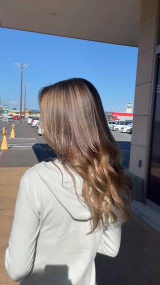 ロング カラー 💫カットパーマ💫 伊原虎太郎のヘアスタイル