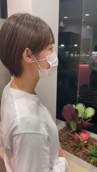 ショート カラー DECORA SORAN【本川越】所属・韓国/顔周り/ボブ/ ショート/大川陽太のヘアスタイル