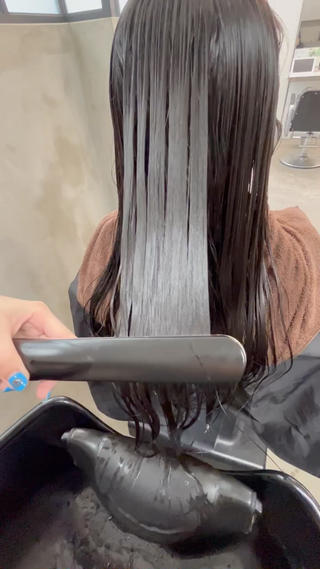 ロング 艶カラー/レイヤー /メンズ/マツエクのヘアスタイル