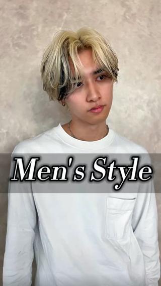 【センターパート/ハイトーンカラー】
似合わせカット＋ケアブリーチWカラー＋トリートメント 
