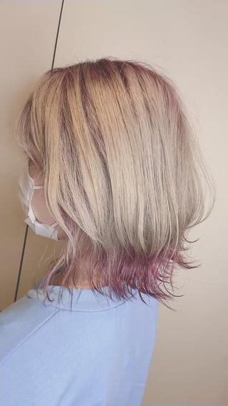 ショート カラー NINE+/代表 ブリーチ特化型サロンのヘアスタイル