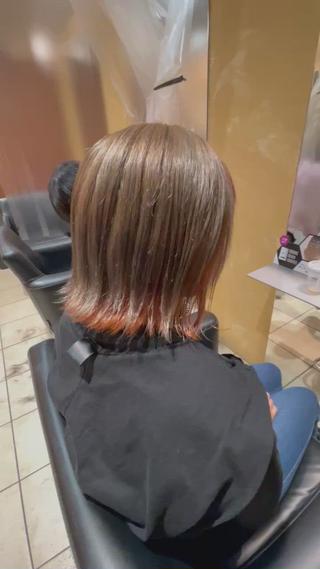 ショート カラー NINE+/代表 ブリーチ特化型サロンのヘアスタイル