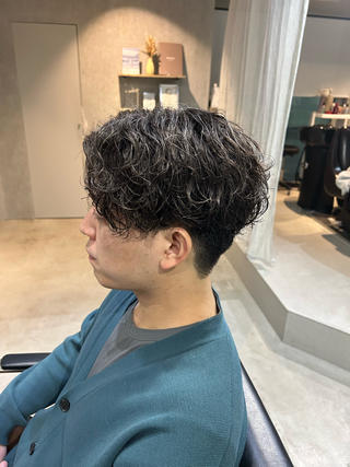 ショート パーマ メンズパーマ✨️村越 雄斗のヘアスタイル