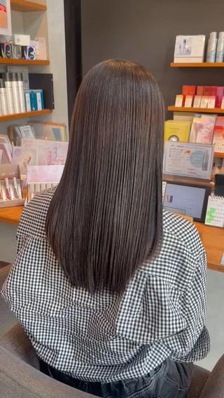 ロング カラー 笹川 桃歌のヘアスタイル