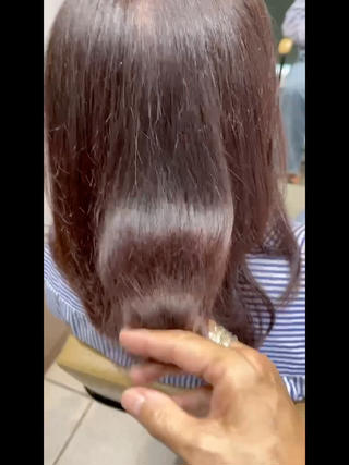 セミロング カラー PREVIA銀座渡辺 真矢のヘアスタイル