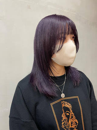 ミディアム カラー mee.表参道所属・ボブ/ショート /パーマ/shinのヘアスタイル