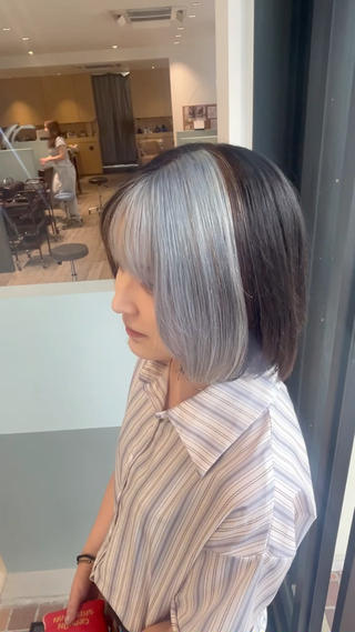 ショート カラー ハイトーン、カラー 特化⟡.·すわ☁️のヘアスタイル