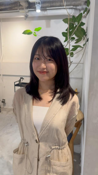 セミロング 顔周りcut・ご相談 ＝新宿しずく🇰🇷のヘアスタイル