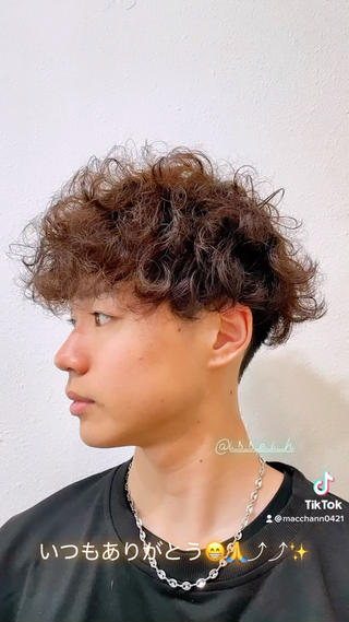 ︎メンズカット
︎スパイラルパーマ
︎ツーブロック 