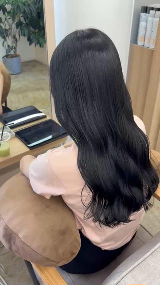ロング カラー 🔵暗髪　特化🔵 梅田・増田のヘアスタイル