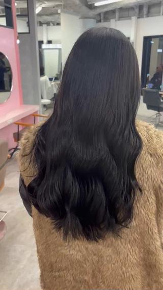 ロング カラー 🔵暗髪　特化🔵 梅田・増田のヘアスタイル