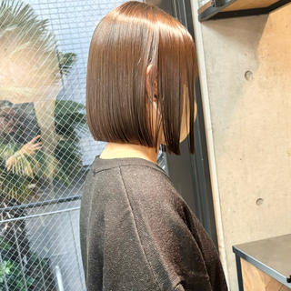 カラー パーマ ショートボブ縮毛矯正 髪質改善のプロ山道潤のヘアスタイル