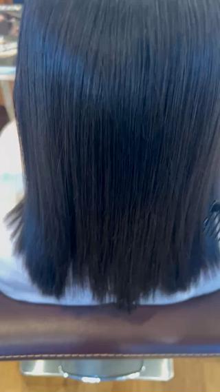 メテオカラーメテオの髪質改善トリートメントフル処理です 