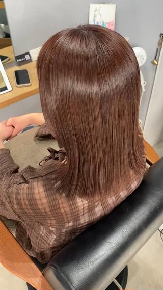 髪質改善カラーだけでもツヤツヤ
回数を重ねるとより美しい！！！ 
