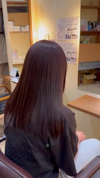 ロング カラー 善方 心音のヘアスタイル