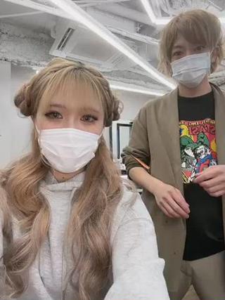 ロング カラー alpha. カラーエクステ下妻のヘアスタイル