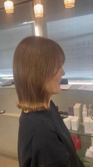 ミディアム サワムラ ソナタのヘアスタイル