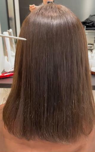ミディアム カラー SALOWIN梅田　　サロウィン所属・縮毛•酸性矯正特化/ 美髪•髪質改善/KJのヘアスタイル
