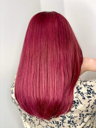 セミロング カラー ヘアアレンジ メンズ ⭐️柏木皇気ブリーチ ムラ修正/他店直しのヘアスタイル