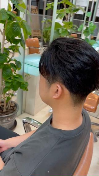 ミディアム メンズ 大宮｜メンズカット ダブルカラー｜パーマのヘアスタイル