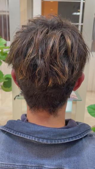 メンズ 大宮｜メンズカット ダブルカラー｜パーマのヘアスタイル