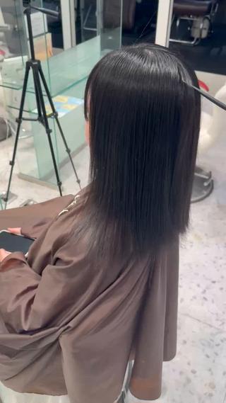 ミディアム 髪質改善✨縮毛矯正 ✨HARUKI✨のヘアスタイル