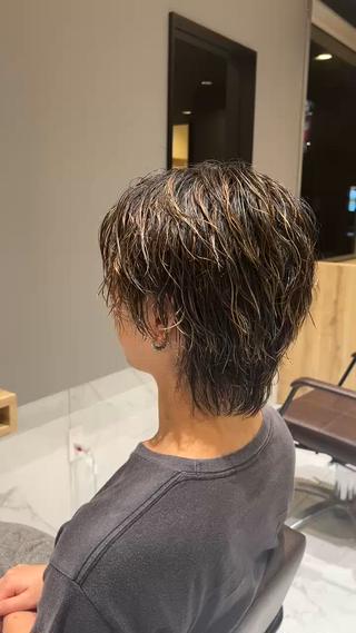 カラー パーマ メンズ ルクール喜多町店 こむろのヘアスタイル