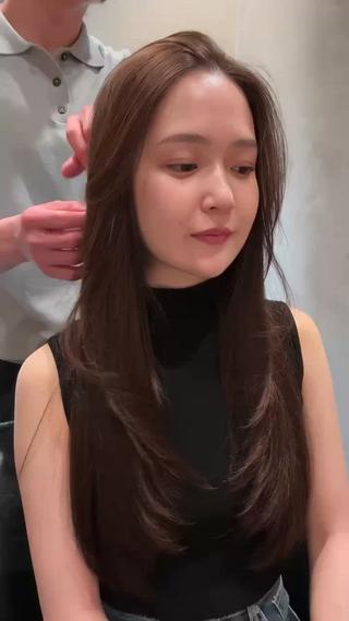 品のある毛流れレイヤー 