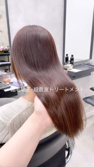ロング 角田 萌夏のヘアスタイル