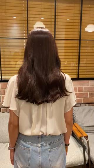 セミロング カラー Joule銀座 石山あやのヘアスタイル