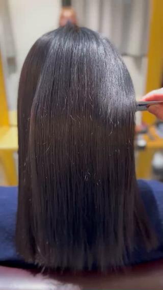 セミロング 縮毛矯正／髪質改善 🌟mizukiのヘアスタイル