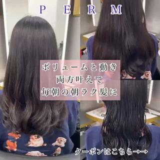 ミディアム パーマ 左藤健人 デジタルパーマ/渋谷のヘアスタイル