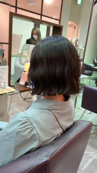 波巻きパーマ 