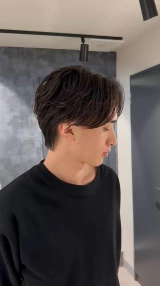 パーマ メンズ SALOWIN 原宿 iori所属・💈センターパート パーマ特化💈雄太のヘアスタイル