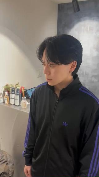 ミディアム パーマ メンズ SALOWIN 原宿 iori所属・💈センターパート パーマ特化💈雄太のヘアスタイル