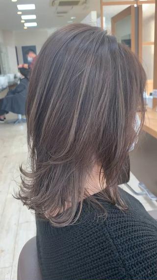 ロング カラー Lien 深井店のヘアスタイル