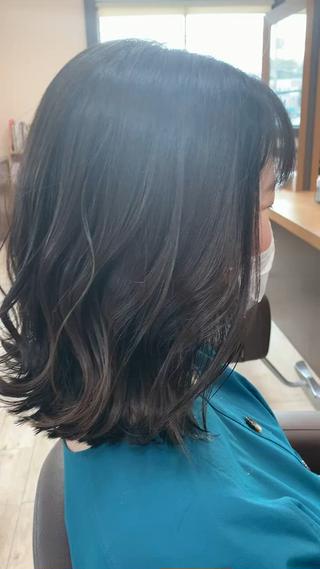 ミディアム カラー Lien 深井店のヘアスタイル